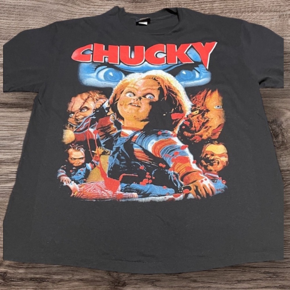 Chucky Bride of Chucky Graphic T-Shirt Grail Size XL